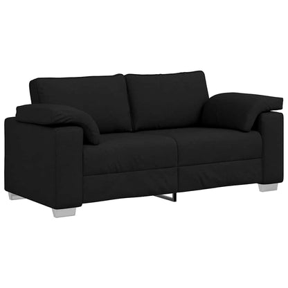Divano con cuscino Nero 180 x 77 x 82 cm Tessuto - homemem39