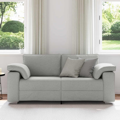 Divano a due posti Grigio Nuvola 180 cm Tessuto | homemem39