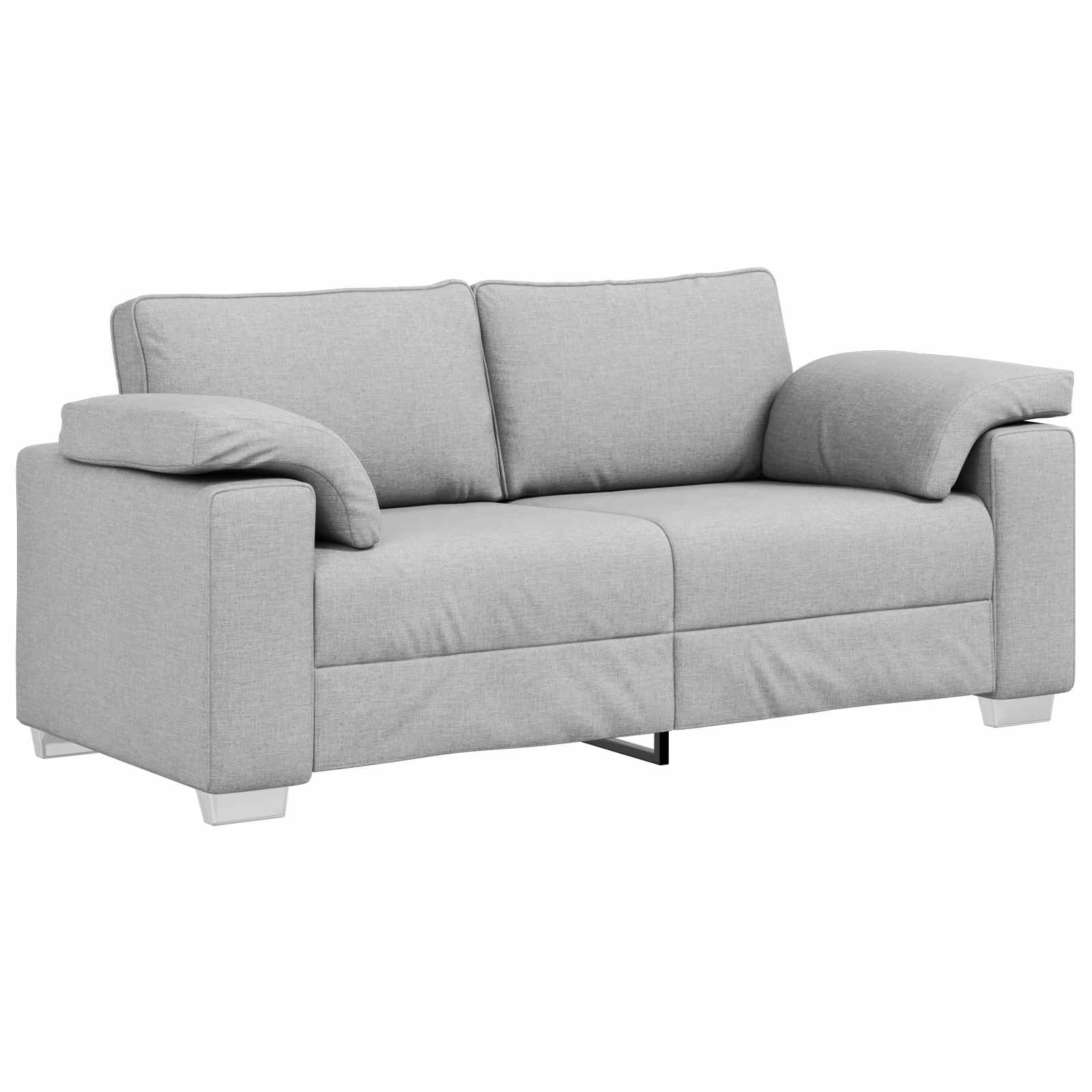 Divano a due posti Grigio Nuvola 180 cm Tessuto | homemem39