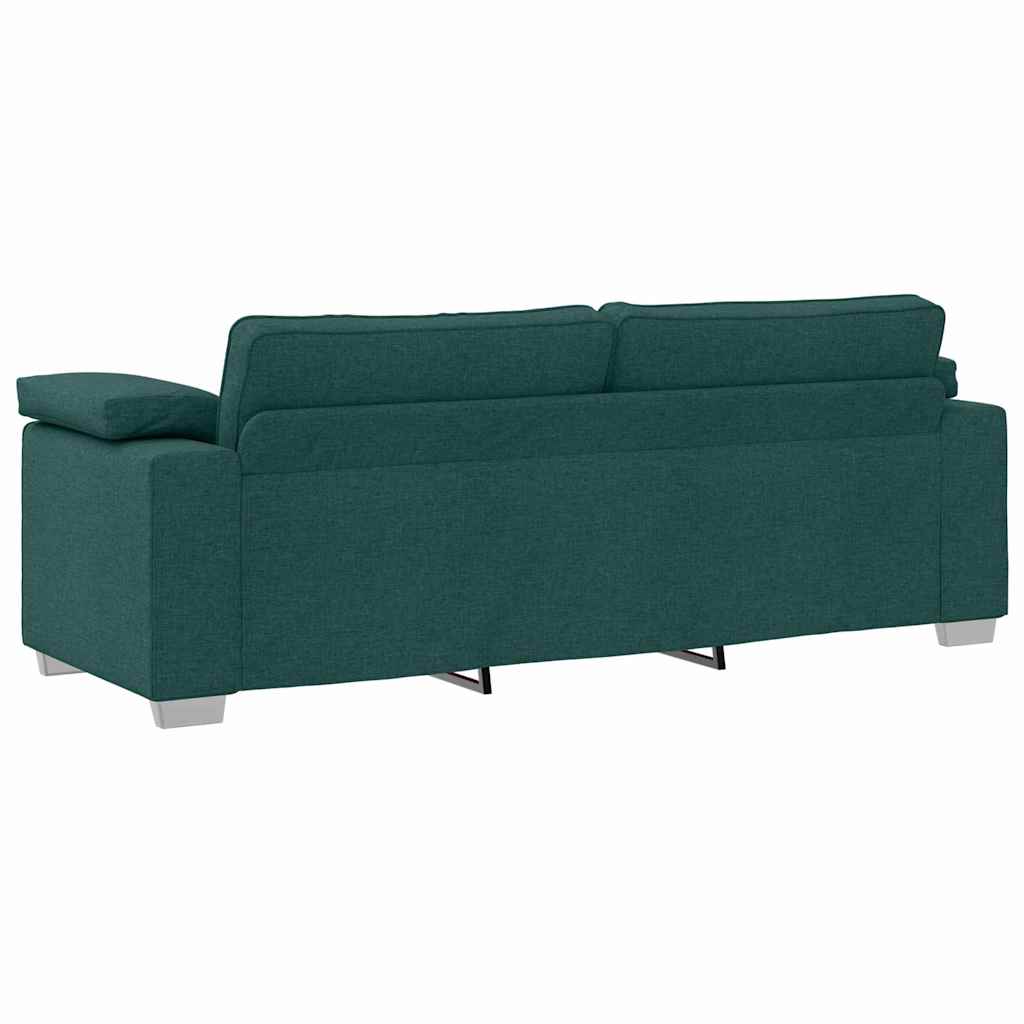 Divano Verde Scuro 219 x 77 x 82 cm Tessuto