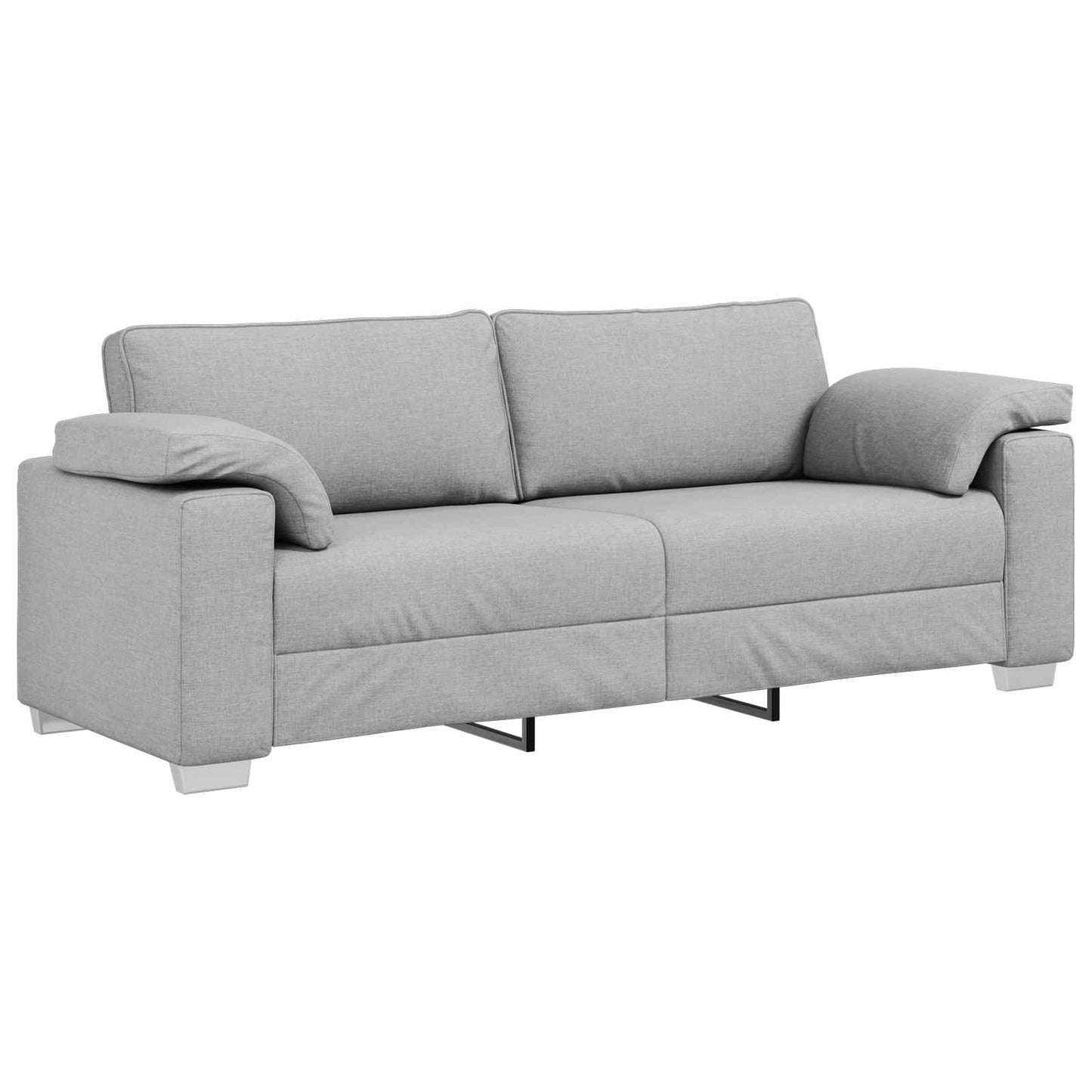 Divano 3-Persone Grigio Nuvola 220 cm Tessuto