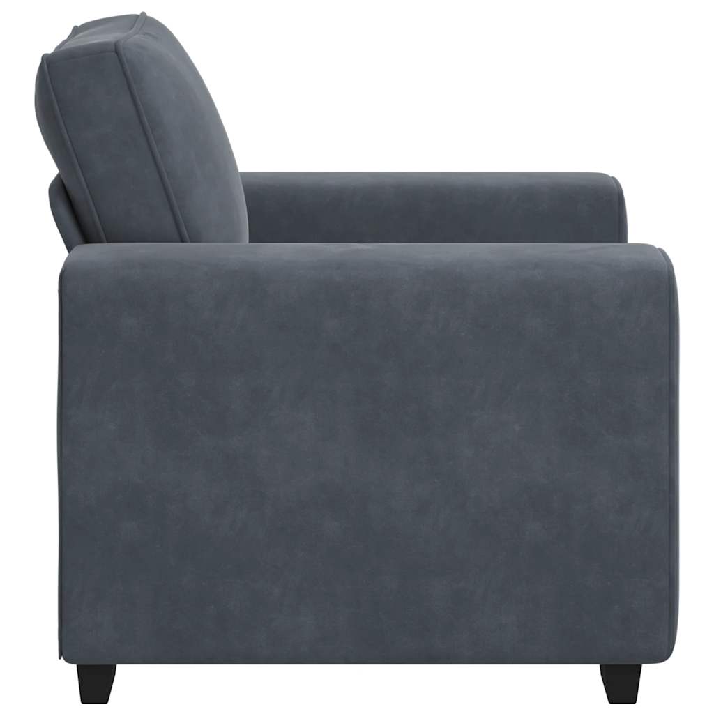 Divano Sedia Grigio Scuro 60 cm Velluto - homemem39