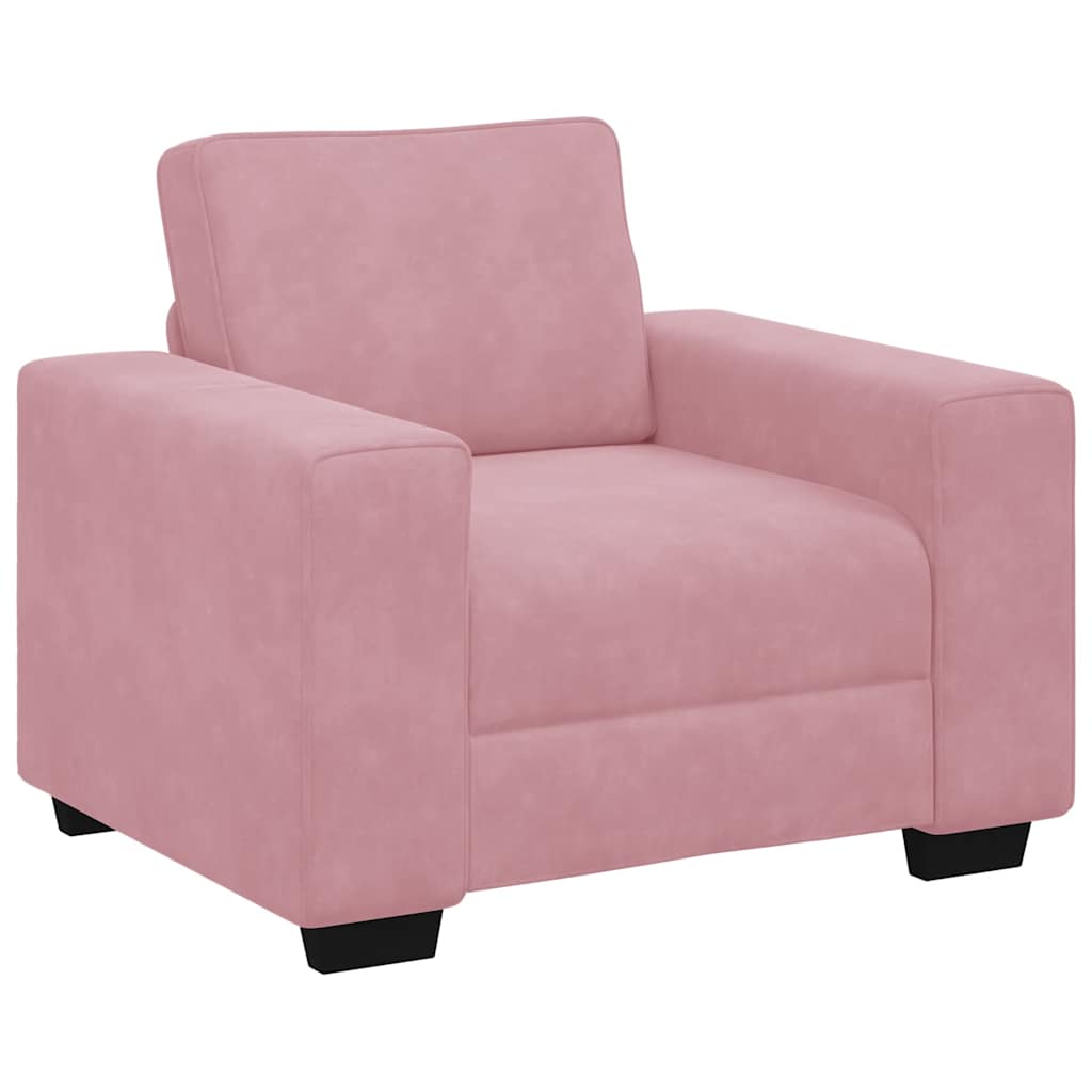 Divano Sedia Rosa 100x77x82 cm Velluto