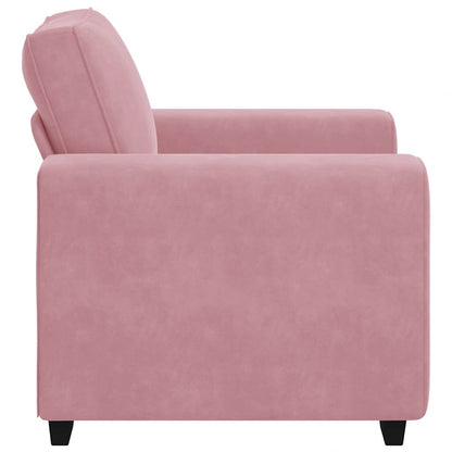 Divano Sedia Rosa 100x77x82 cm Velluto