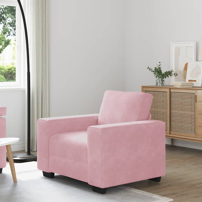 Divano Sedia Rosa 100x77x82 cm Velluto