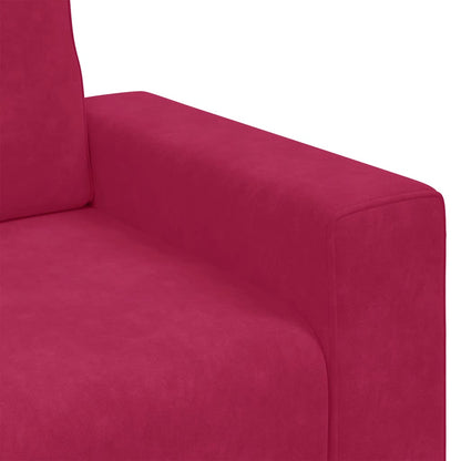 Divano Sedia Rosso Vino 100x77x82 cm Velluto | homemem39