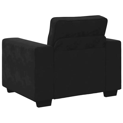 Divano Sedia Nero 100x77x82 cm Velluto | homemem39