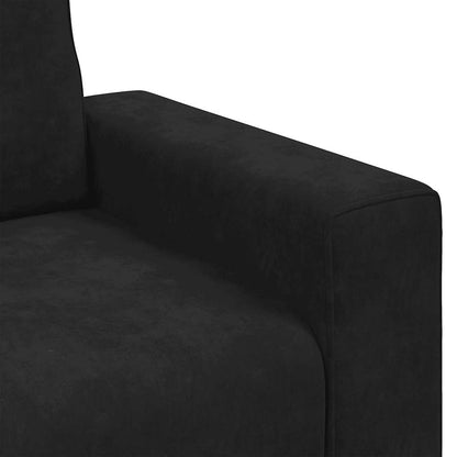 Divano Sedia Nero 100x77x82 cm Velluto | homemem39