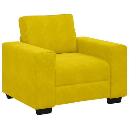 Divano Sedia Giallo 100x77x82 cm Velluto | homemem39