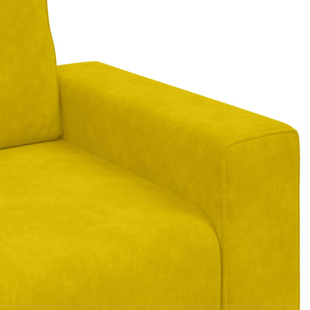 Divano Sedia Giallo 100x77x82 cm Velluto | homemem39