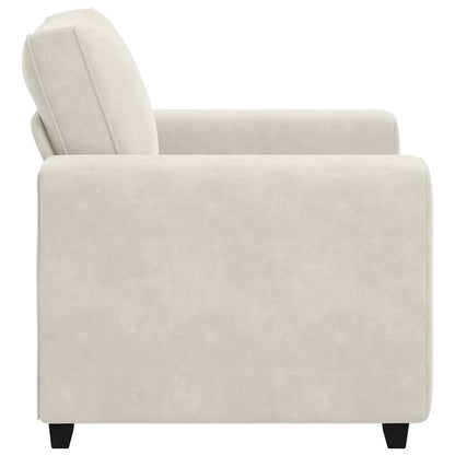 Divano Sedia Crema 100x77x82 cm Velluto | homemem39