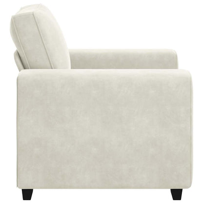 Divano Sedia Crema 60 cm Velluto - homemem39