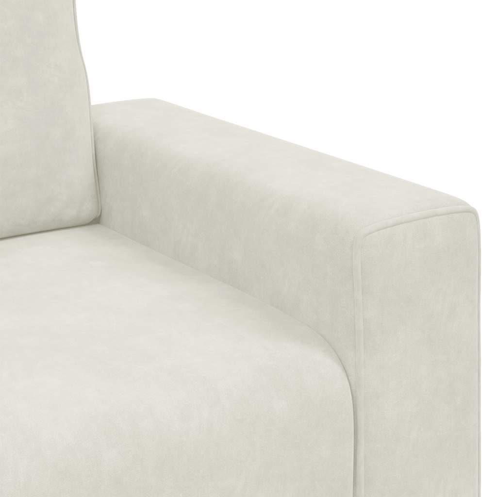 Divano Sedia Crema 100x77x82 cm Velluto | homemem39