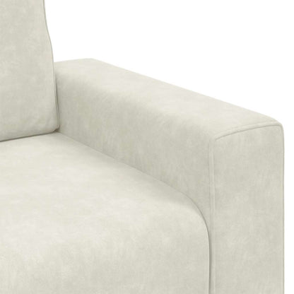 Divano Sedia Crema 60 cm Velluto - homemem39