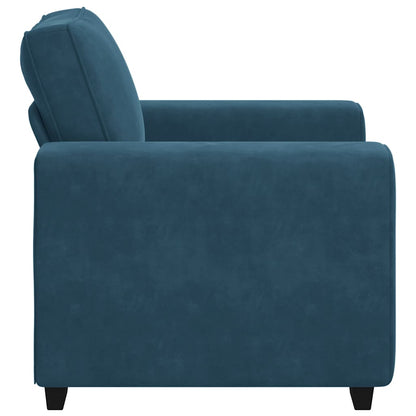 Divano Sedia Blu 100x77x82 cm Velluto | homemem39