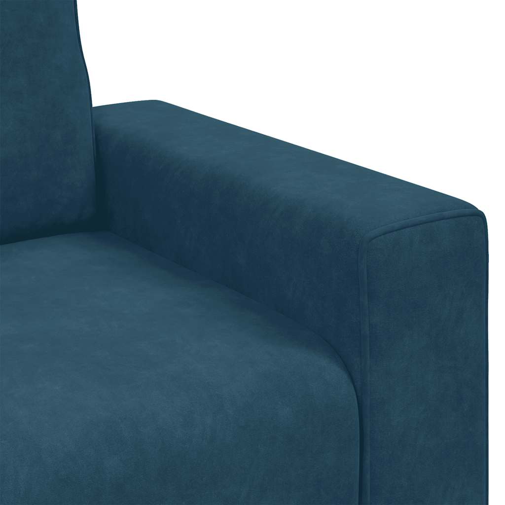 Divano Sedia Blu 100x77x82 cm Velluto | homemem39
