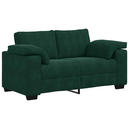 Divano Divanetto Verde Scuro 160x77x82 cm Velluto