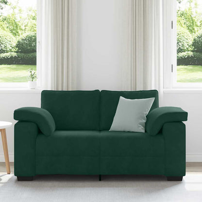 Divano Divanetto Verde Scuro 160x77x82 cm Velluto | homemem39