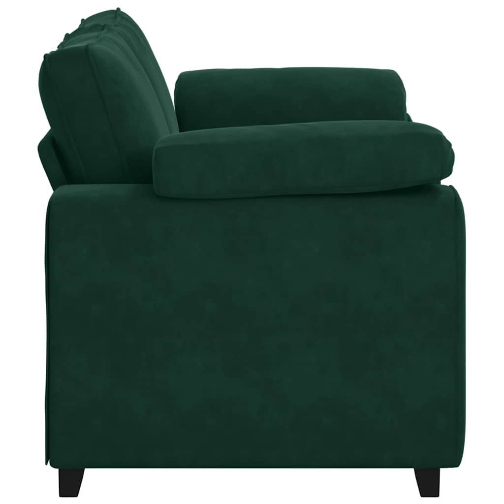 Divano Divanetto Verde Scuro 160x77x82 cm Velluto | homemem39