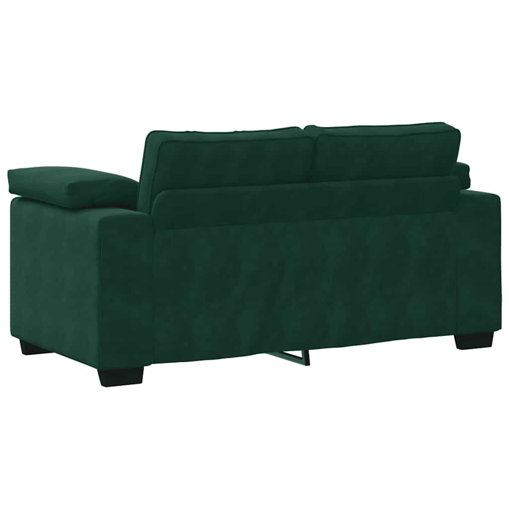 Divano Divanetto Verde Scuro 160x77x82 cm Velluto | homemem39