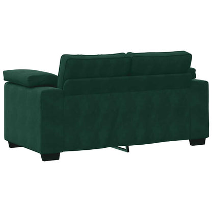 Divano Divanetto Verde Scuro 160x77x82 cm Velluto | homemem39