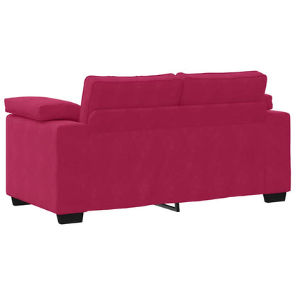 Divano Divanetto Rosso Vino 160x77x82 cm in Velluto | homemem39