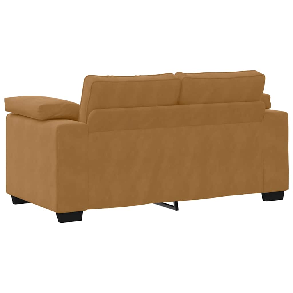 Divano Divanetto Marrone 160x77x82 cm in Velluto | homemem39