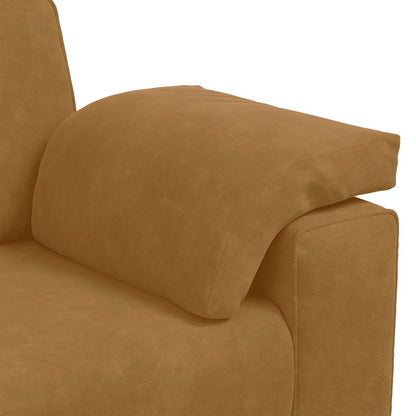 Divano Divanetto Marrone 160x77x82 cm in Velluto | homemem39