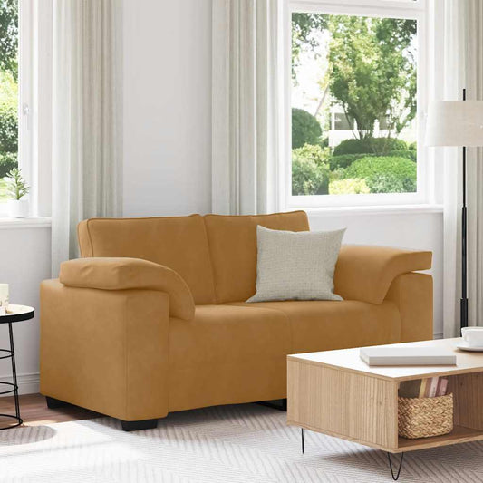 Divano Divanetto Marrone 160x77x82 cm in Velluto | homemem39