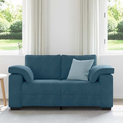Divano Divanetto Blu 160x77x82 cm in Velluto | homemem39