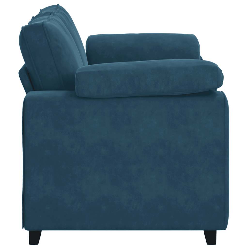 Divano Divanetto Blu 160x77x82 cm in Velluto | homemem39