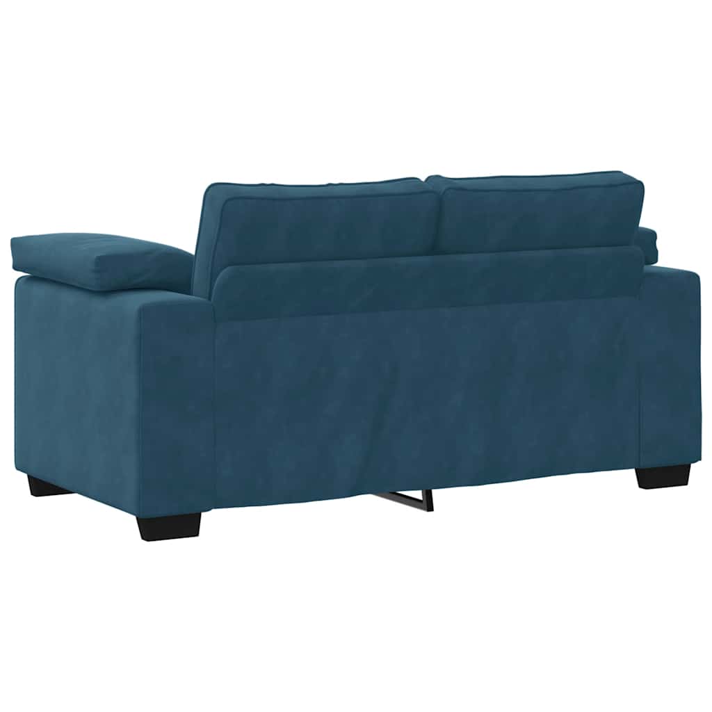 Divano Divanetto Blu 160x77x82 cm in Velluto | homemem39