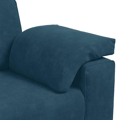 Divano Divanetto Blu 160x77x82 cm in Velluto | homemem39