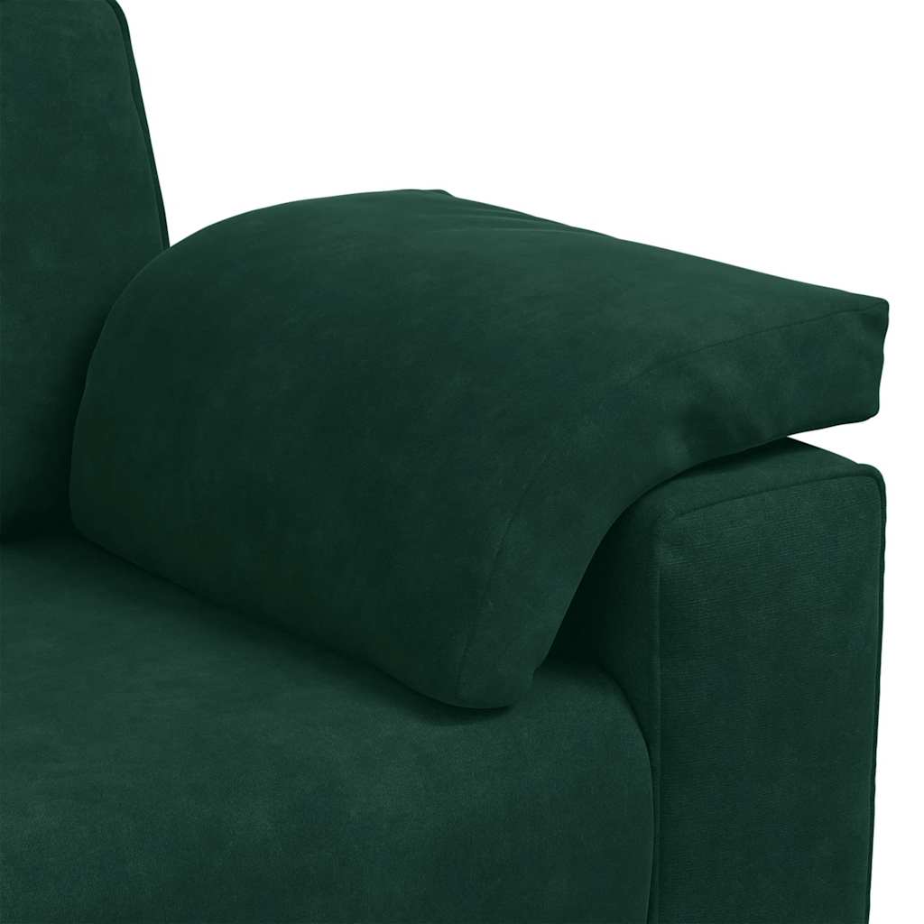 Divano Divanetto Verde Scuro 180x77x82 cm in Velluto | homemem39