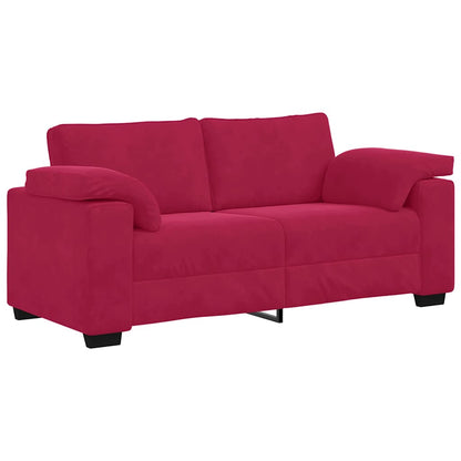 Divano Divanetto Rosso Vino 180x77x82 cm in Velluto | homemem39