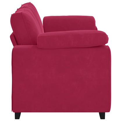 Divano Divanetto Rosso Vino 180x77x82 cm in Velluto | homemem39