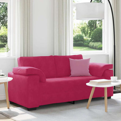 Divano Divanetto Rosso Vino 180x77x82 cm in Velluto | homemem39