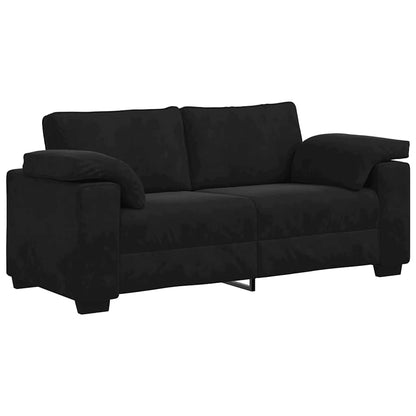 Divano Divanetto Nero 180x77x82 cm in Velluto | homemem39