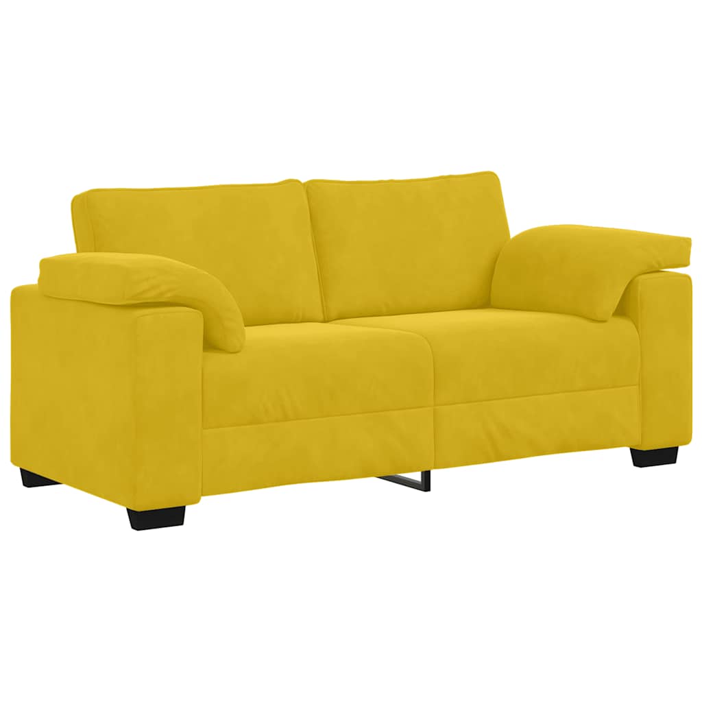 Divano Divanetto Giallo 180x77x82 cm in Velluto | homemem39