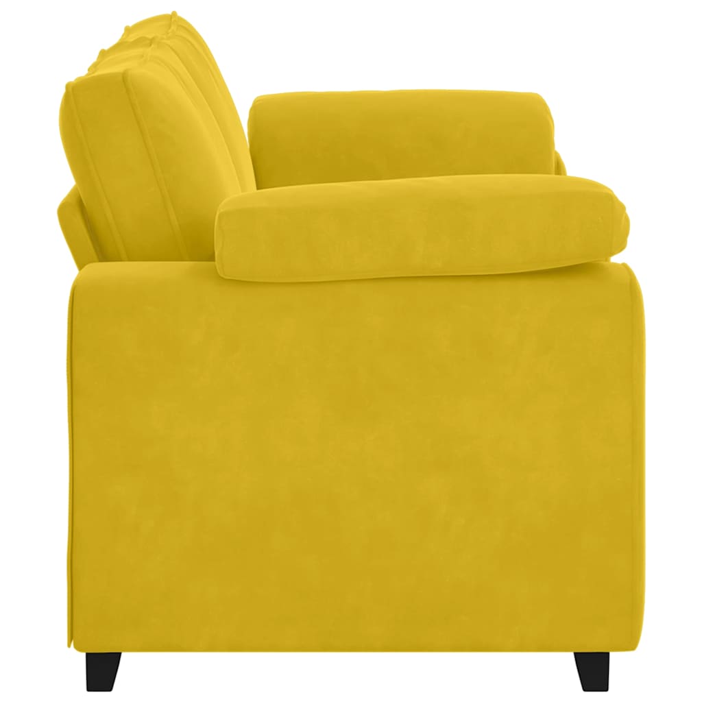 Divano Divanetto Giallo 180x77x82 cm in Velluto | homemem39