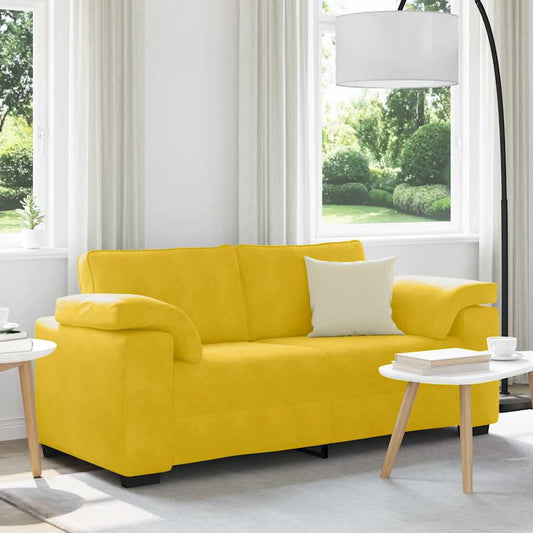 Divano Divanetto Giallo 180x77x82 cm in Velluto | homemem39