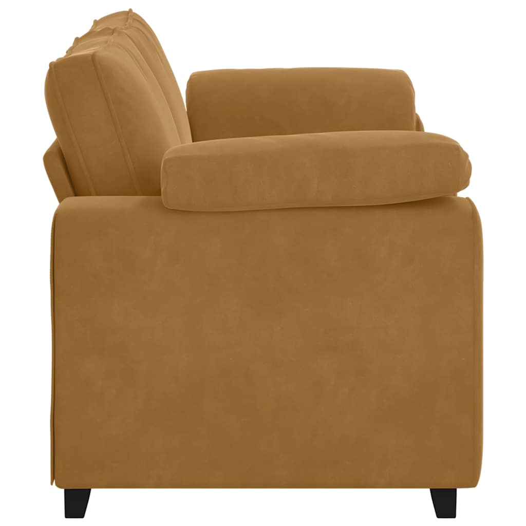 Divano Divanetto Marrone 180x77x82 cm in Velluto | homemem39