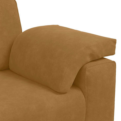Divano Divanetto Marrone 180x77x82 cm in Velluto | homemem39