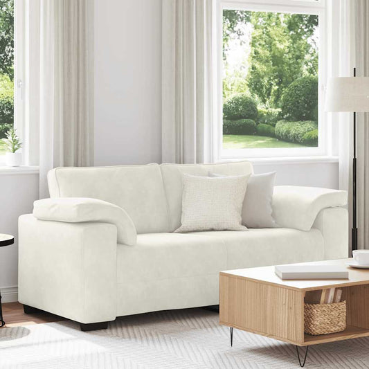 Divano Divanetto Crema 180x77x82 cm in Velluto | homemem39