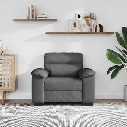 Poltrona Grigio Scuro 100x81x84 cm in Tessuto | homemem39