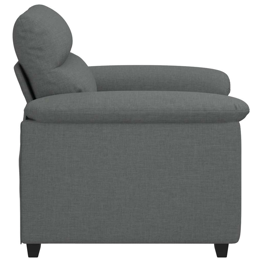 Poltrona Grigio Scuro 60 cm in Tessuto - homemem39