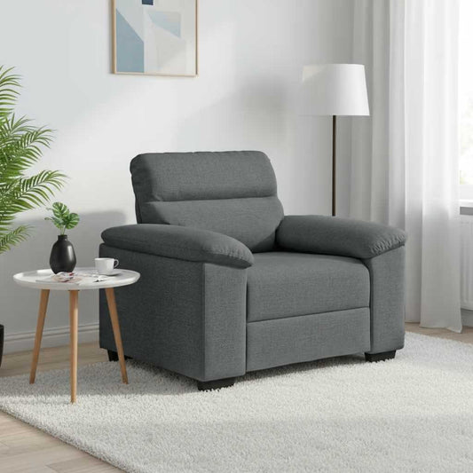 Poltrona Grigio Scuro 100x81x84 cm in Tessuto | homemem39