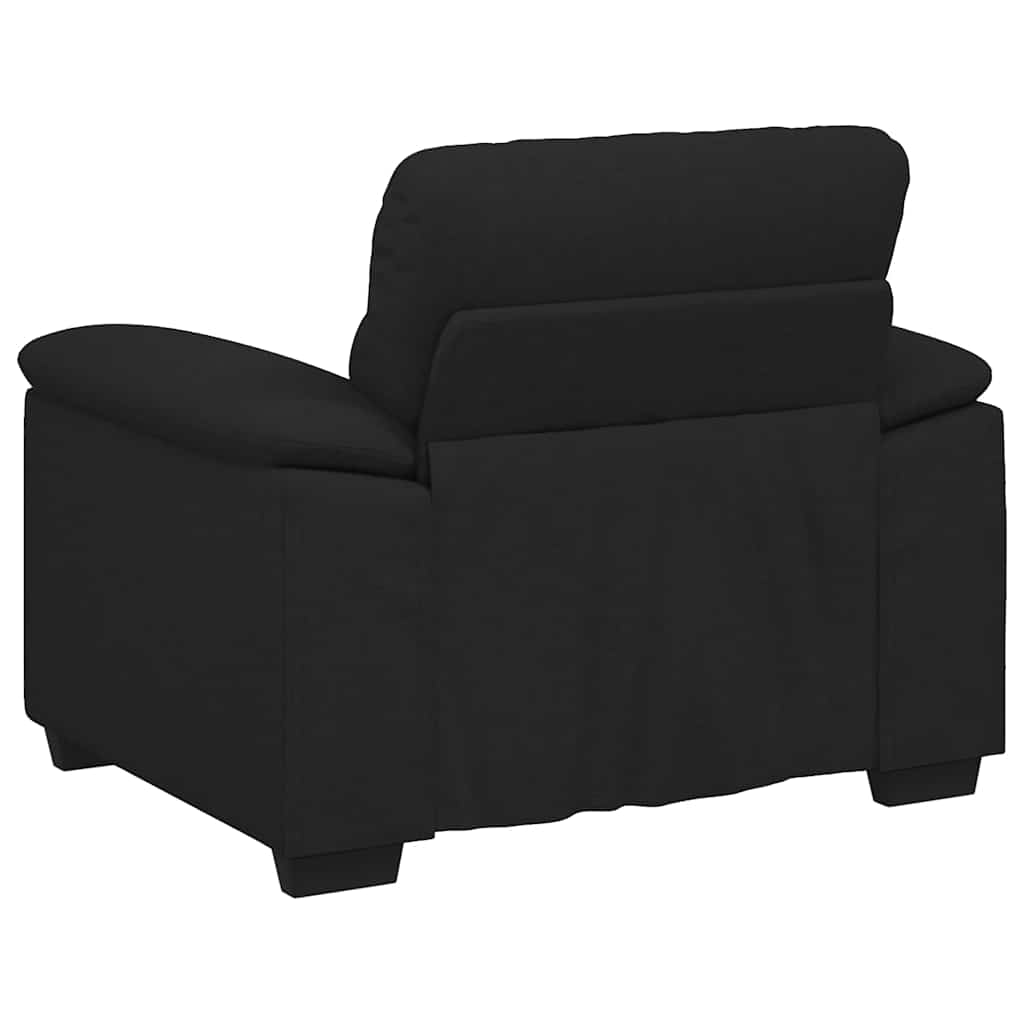 Poltrona Nera 100x81x84 cm in Tessuto | homemem39