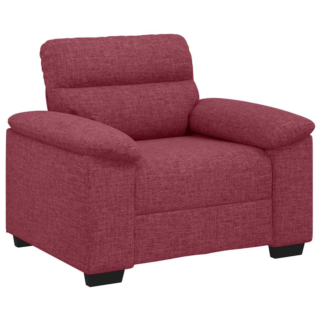 Poltrona Rosso Vino 100x81x84 cm in Tessuto | homemem39