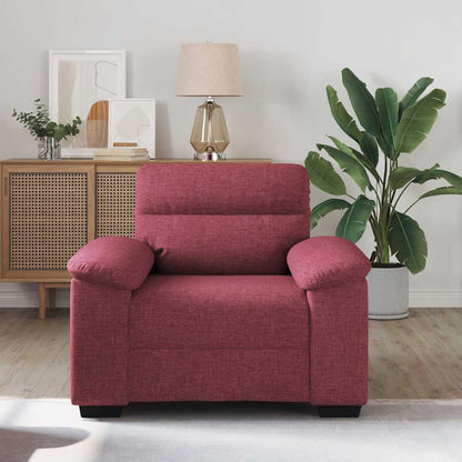 Poltrona Rosso Vino 100x81x84 cm in Tessuto | homemem39
